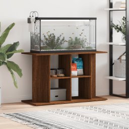 Gossi suport acvariu, stejar maro, 100x40x60 cm, lemn prelucrat