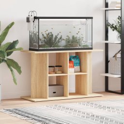 Gossi suport acvariu, stejar sonoma, 100x40x60 cm, lemn prelucrat
