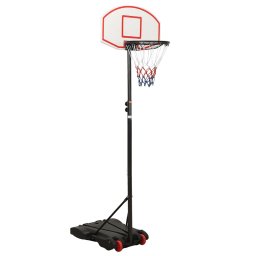 Gossi suport cu cos de baschet, alb, 216-250 cm, polietilena