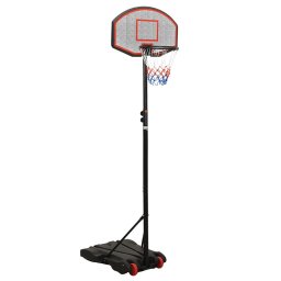 Gossi suport cu cos de baschet, negru, 216-250 cm, polietilena