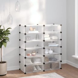 Gossi suport de pantofi, transparent, 94,5x36,5x106 cm, pp