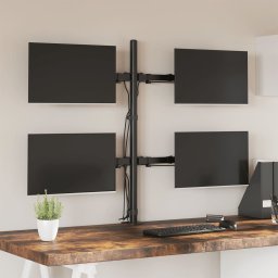 Gossi suport de perete pentru monitor vesa 75/100 mm, negru, otel