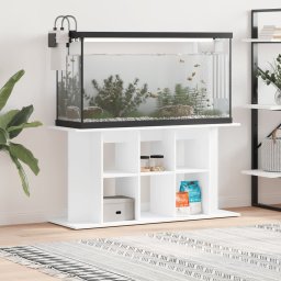 Gossi suport pentru acvariu, alb, 120x40x60 cm, lemn prelucrat