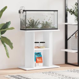 Gossi suport pentru acvariu, alb, 60x30x60 cm, lemn prelucrat
