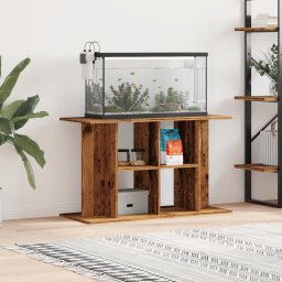 Gossi suport pentru acvariu, lemn vechi, 100x40x60 cm, lemn prelucrat