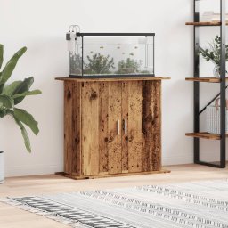 Gossi suport pentru acvariu, lemn vechi, 81x36x73 cm, lemn prelucrat