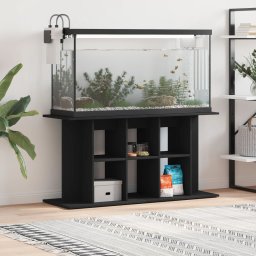 Gossi suport pentru acvariu, negru, 120x40x60 cm, lemn prelucrat