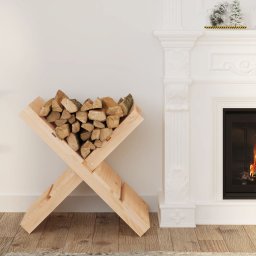 Gossi suport pentru busteni 47x39,5x48 cm lemn masiv de pin