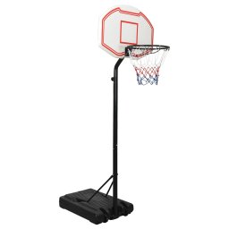 Gossi suport pentru cos de baschet, alb, 237-307 cm, polietilena