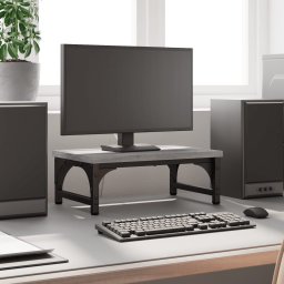 Gossi suport pentru monitor, gri sonoma, 37x23x14 cm, lemn compozit