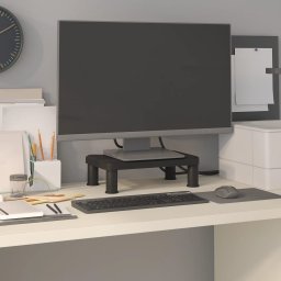 Gossi suport pentru monitor, negru, 38x24x10,5 cm