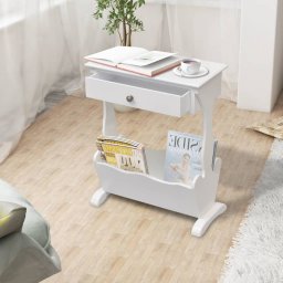 Gossi suport pentru reviste melrose, alb