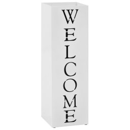 Gossi suport pentru umbrela welcome, otel, alb