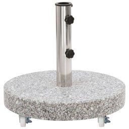 Gossi suport umbrela de soare, gri, 30 kg, granit, rotund