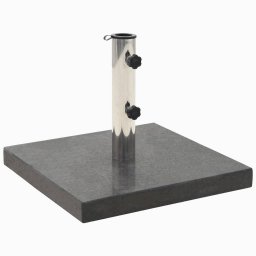 Gossi suport umbrela de soare, negru, 28,5 kg, granit, patrat