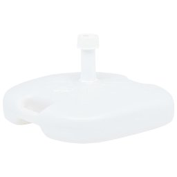 Gossi suport umbrela, alb, 16 l, plastic, umplere cu nisip/apa