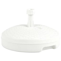 Gossi suport umbrela, umplut cu apa/nisip, alb, 20 l, plastic ratan
