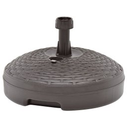 Gossi suport umbrela, umplut cu apa/nisip, maro, 20 l, plastic ratan