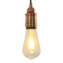 Gossi suporturi de lampa 2 buc rosu bronz e27