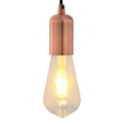Gossi suporturi de lampa 2 buc rosu bronz e27
