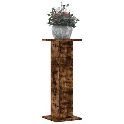 Gossi suporturi de plante 2 buc. stejar fumuriu 30x30x80 cm lemn