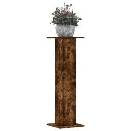 Gossi suporturi de plante 2 buc. stejar fumuriu 30x30x95 cm lemn