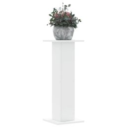 Gossi suporturi de plante, 2 buc., alb, 30x30x80 cm, lemn prelucrat