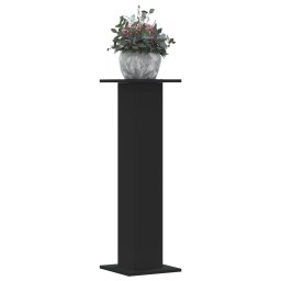 Gossi suporturi de plante, 2 buc., negru, 30x30x95 cm, lemn prelucrat