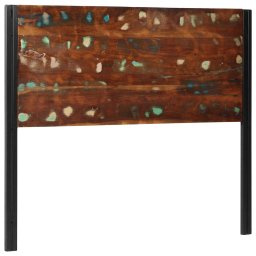 Gossi tablie de pat 120 cm lemn masiv recuperat si fier