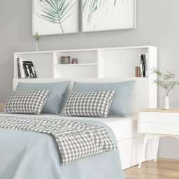 Gossi tablie de pat cu dulap, alb, 160x19x103,5 cm