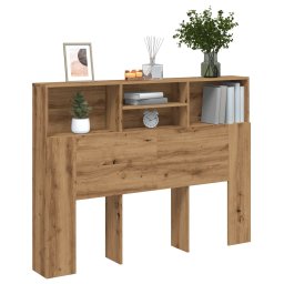 Gossi tablie de pat cu dulap, stejar artizanal , 140x19x103,5 cm