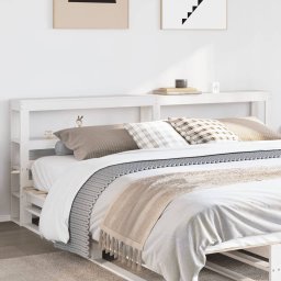 Gossi tablie de pat cu rafturi, 200 cm, lemn masiv de pin