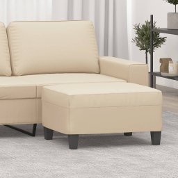 Gossi taburet, crem, 70x55x41 cm, microfibra