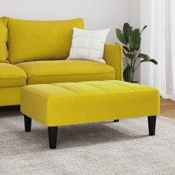Gossi taburet, galben, 77x55x31 cm, catifea