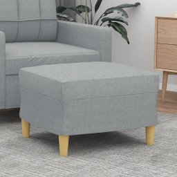 Gossi taburet, gri deschis, 60x50x41 cm, material textil