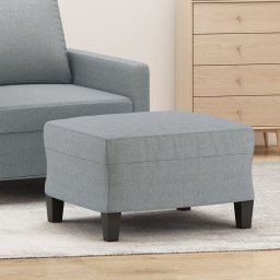 Gossi taburet, gri deschis, 60x50x41 cm, material textil
