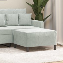 Gossi taburet, gri deschis, 70x55x41 cm, catifea