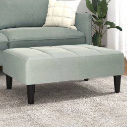 Gossi taburet, gri deschis, 77x55x31 cm, catifea