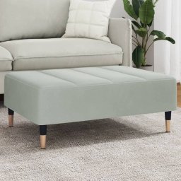 Gossi taburet, gri deschis, 77x55x31 cm, catifea
