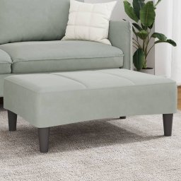 Gossi taburet, gri deschis, 77x55x31 cm, catifea