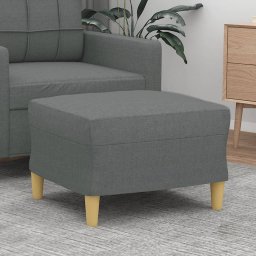 Gossi taburet, gri inchis, 60x50x41 cm, material textil