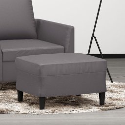 Gossi taburet, gri, 60x50x41 cm, piele ecologica