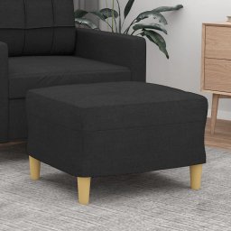Gossi taburet, negru, 60x50x41 cm, material textil