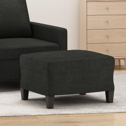 Gossi taburet, negru, 60x50x41 cm, material textil