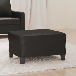 Gossi taburet, negru, 70x55x41 cm, piele ecologica