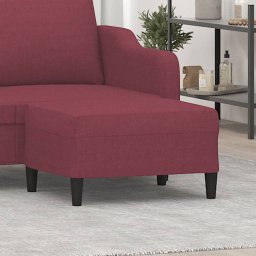Gossi taburet, rosu vin, 70x55x41 cm, material textil
