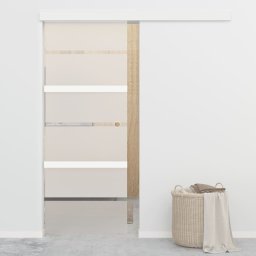 Gossi usa glisanta cu opritoare soft, 76x205 cm, sticla esg/aluminiu