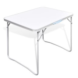 Masa camping din metal pliabila 80 x 60 cm