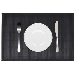 Naproane de bambus 30 x 45 cm, negru, 6 buc.