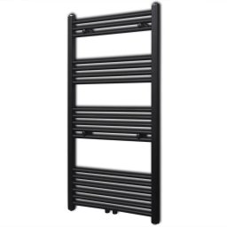 Radiator port-prosop incalzire centrala baie drept, negru, 600x1160 mm